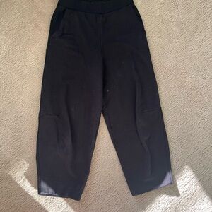 COS Black barrel-Leg sweat Pants
